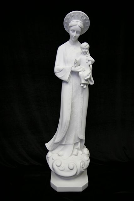 21 Inch Our Lady of La Vang Statue Indoor Outdoor Made in Italy