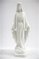 Our Lady of Grace Virgin Mary Madonna Blessed Mother Religious Catholic Italian White Statue Sculpture Figurine Figure Made in Italy Indoor Outdoor Garden