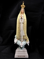 Catholic Statues, Catholic figure- Our Lady of Fatima. Our Lady of Fatima figures, Our lady of Fatima statues indoor. Our lady of Fatima marble outdoor-Virgin Mary-vittoria collection